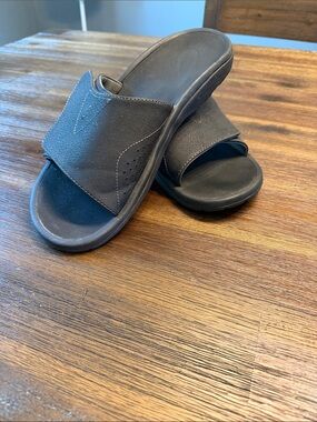 Men's Black Slide Sandals- Olukai
